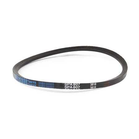 D&D SPA807 Metric V-Belt, 807mm Outside Length, 13 mm Top Width, 10 mm Thickness, 1 Ribs SPA807